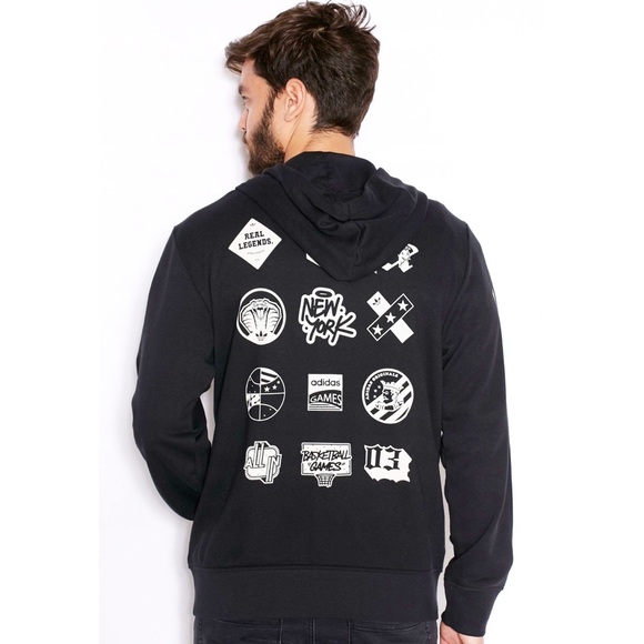 Adidas Authentic Trefoil Basketball Logo Hoodie for men’s & Women’s - Picture 5 of 14